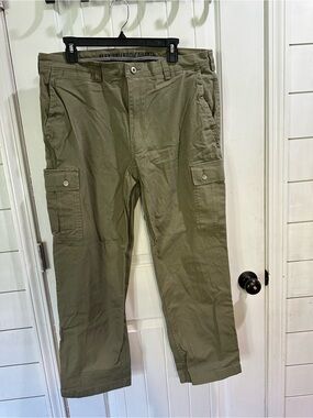 Duluth Trading Co Olive flex ballroom Cargo Work Pants 36x30